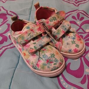 🎃Limited too toddler sneakers 7 floral white